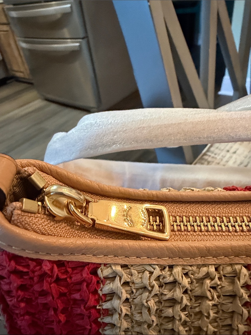 Coach Crochet Mini Bag in Red and Natural Teri Shoulder bag - Picture 10 of 12